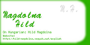 magdolna hild business card